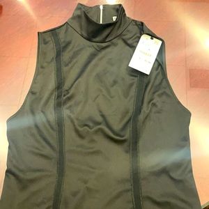 NWT size L black satiny Zara tank